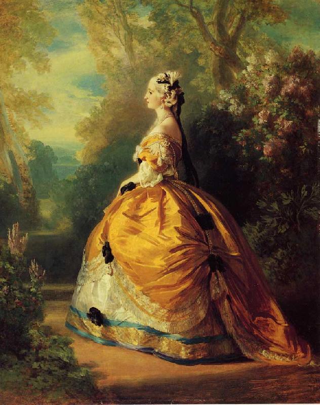 Franz Xaver Winterhalter The Empress Eugenie a la Marie-Antoinette oil painting picture